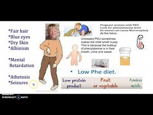 2-Minute Medicine: Phenylketonuria/ PKU/ Causes/ Symptoms/ Genetics/ Treatment/ USMLE/ NCLEX/ MCAT/
