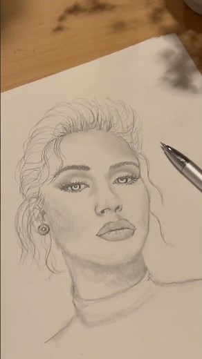 Drawing pencil/kresba tužkou /Zara Larson/#art ##draw #drawing #viral #video #shorts