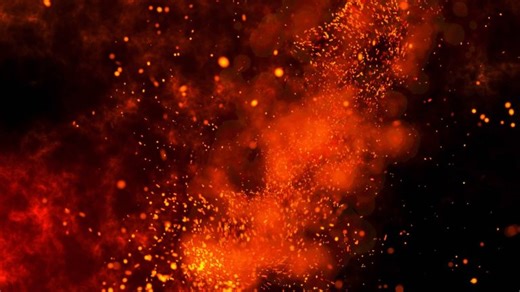 Watch a homemade medieval trebuchet launch a flaming fireball into the night sky