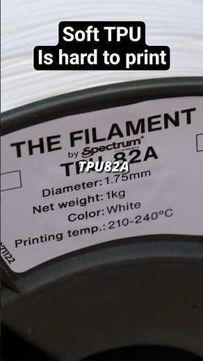 This 3D printer works with TPU 82A and 85A