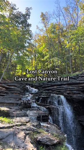 Another excursion part of Top of the Rock is the Lost Canyon Cave and Nature Trail. It is a self-guided drive via electric golf cart so you really get to experience being outside and seeing the beautiful Ozarks. I would say this took us about an hour, and that was with stopping a few times to get out for pictures. They had some sculptures out when we were there as they were getting ready for Christmas lights. #lostcanyoncaveandnaturetrail #topoftherock #missouri #ozarks