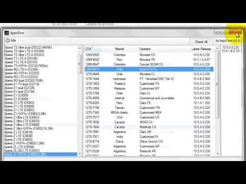 [Tutorial] XperiFirm - Descarga Firmwares para Dispositivos SONY, celulares y tablets