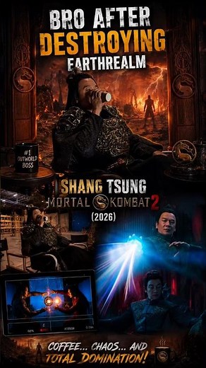 POV: Shang Tsung After Destroying Earthrealm ☕💀 | Mortal Kombat 2 (2026)