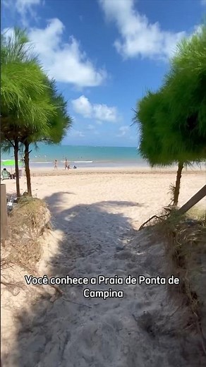 ONE OF THE MOST BEAUTIFUL BEACHES IN PARAÍBA: Ponta de Campina, in Cabedelo. #praiapontadecampina
