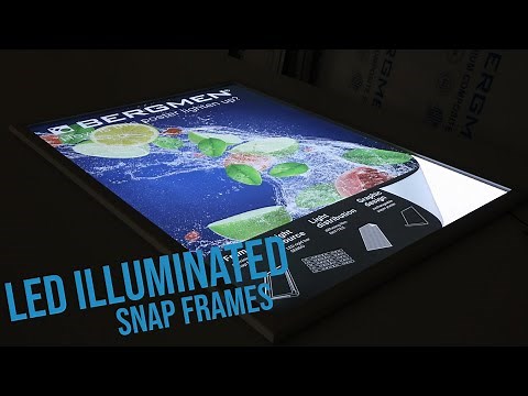 LED Illuminated Snap Frames