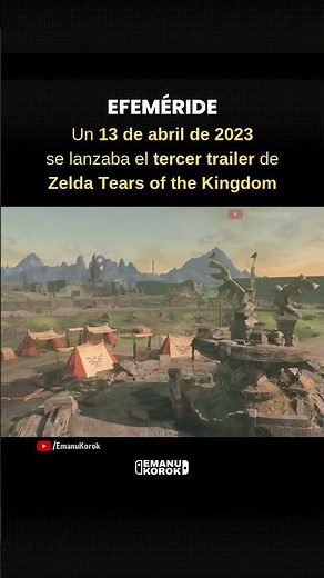 ¡El MEJOR tráiler de la historia cumple 3 años! 🗡️✨ #ZeldaTOTK