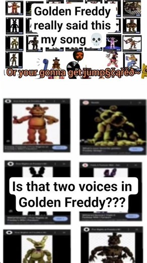 Golden Freddy really said this my song 💀 #fnaf #fivenightsatfreddys