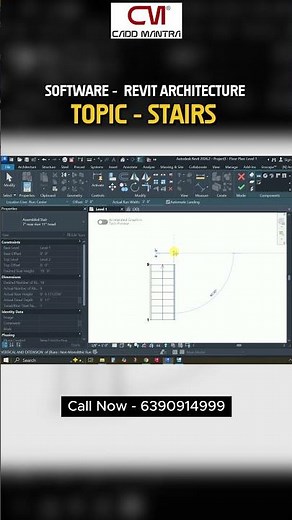 Revit Architecture Tutorial | Stairs Design Explained Step-by-Step | Cadd Mantra