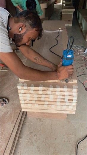 Laminate Trimming Perfect Finish | Laminate Edge Cutting | Router Trimming Work #shortvideo