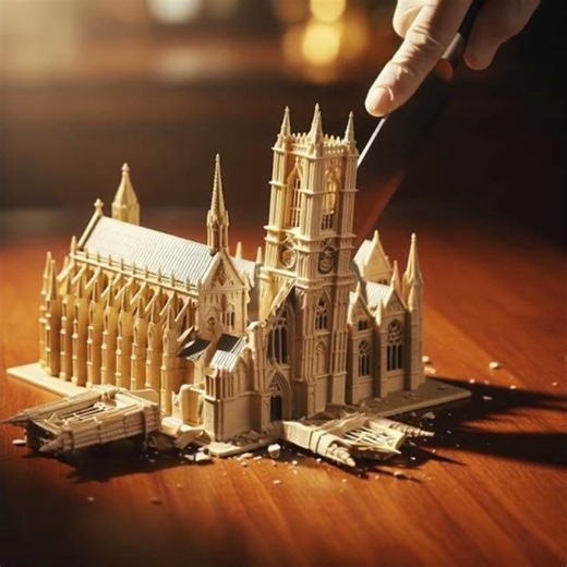 ASMR! Cutting Famous Churches Miniature! #asmr #shorts#satisfying #relaxing