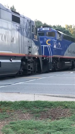 Amtrak Piedmont train PO71 departing Cary NC 6/30/26 #railfaning #train #railtrack #railroad