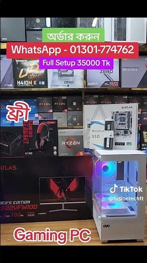 😯 Only 35K AMD RYZEN 5 3400G Gaming PC Build full package setup.