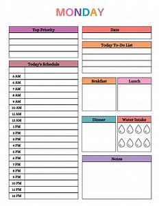 ADHD 60  Page Planner for Kids - Printable - Etsy