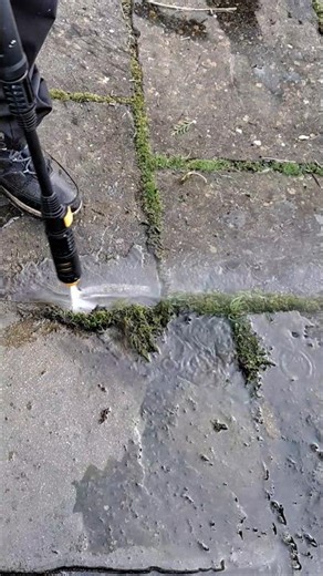 Patio clean up with Aldi Pressure Washer #diy #ferrex #shorts