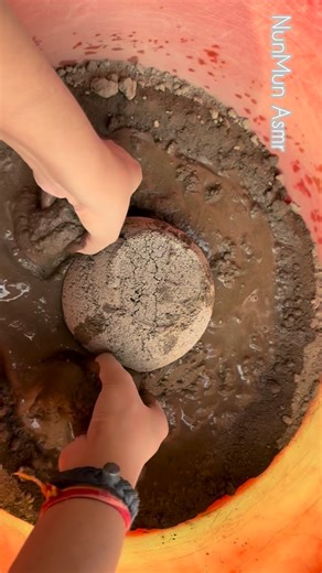 6.3K views · 27 reactions | Search  NunMun Asmr  on youtube for daily new videos and video shorts.冀 ‘’Channel name is case sensitive’’ #crumbling #asmr #oddlysatisfying #cement #purecement #gymchalk #satisfying #sand #sandcement #crunchy | NunMun Asmr | Facebook