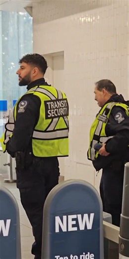 Transit security's earring is so sparkly it can probably be seen from the Artemis 2 spaceship