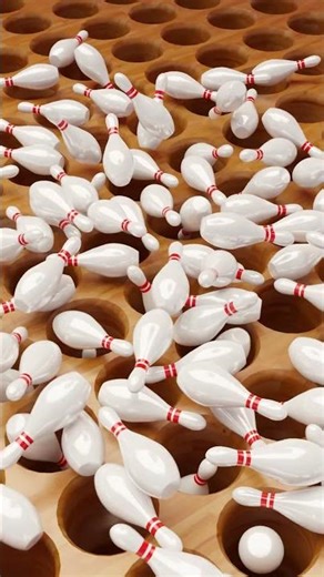 Perfect Bowling Pin Drop—Click & Clack 😮‍💨🎶 #shorts #satisfying Loop 121