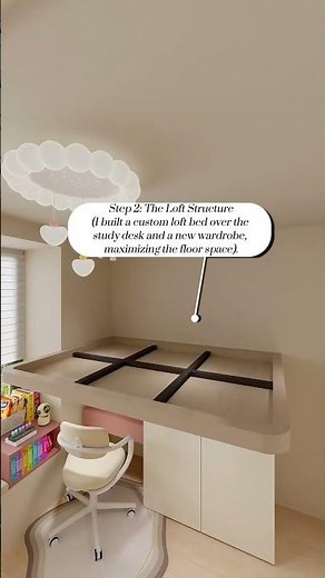 Genius 4-in-1 Kid's Room Design (Loft Bed + Desk + Storage Stairs!)