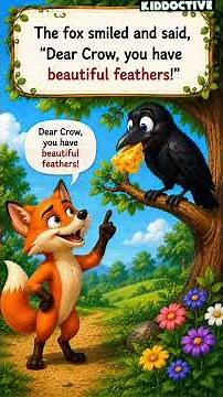 The Fox And Crow 🐰🌙 | 2-Minute Bedtime Story for Kids