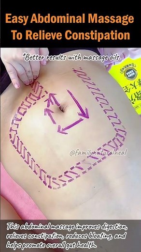 Easy Abdominal Massage To Relieve Constipation