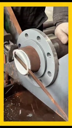 Real Engineerings | Engineering & Technology & Gadgets & DIY on Instagram: "Pipe Lining Mastery: Creating Corrosion-Resistant Flanges! 🔧🔥 ​Witness the mesmerizing process of creating a perfectly lined pipe flange! This technique is essential for protecting steel pipes from corrosive chemicals, combining the strength of metal with the chemical resistance of plastic. ​The Art of Thermal Flaring ​This process is a prime example of thermoplastic forming, where heat and pressure transform a rigid l