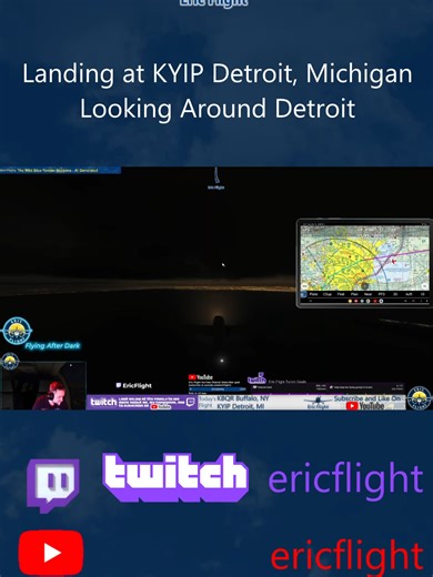 Landing at KYIP Detroit Michigan Looking Around Detroit #MicrosoftFlightSimulator2024 #MSFS2024 #BlackSquareBonanza #BonanzaA36 #BeechcraftBonanza #FlightSimulator #EricFlight #GeneralAviation #FlightSimCommunity #VFRFlying #DetroitMichigan #BuffaloNY #CrossCountryFlight #GAAircraft #HighFidelityAircraft #MSFSAddon #PilotLife #SimFlight Flying the Bonanza A36 to Detroit | KBQR Buffalo, NY to KYIP Detroit, MI | MSFS2024 | Multiplayer Join me for another incredible general aviation adventure as we
