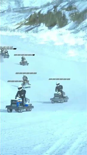 Racing Lawnmowers In The Snow #fyp #fun #ps5 #music #wreckfest #racing #lawnmower #funnyvideo