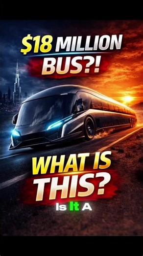 This Bus Costs $18 Million 🤯#luxury #rareriches#wealth #expensive#facts#dubai#abudhabi#bus#shorts