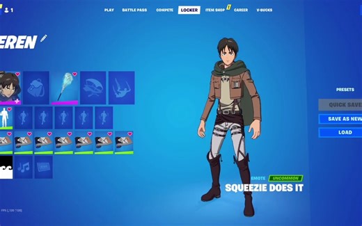 堡垒之夜Squeezie Does it 焦虑表情