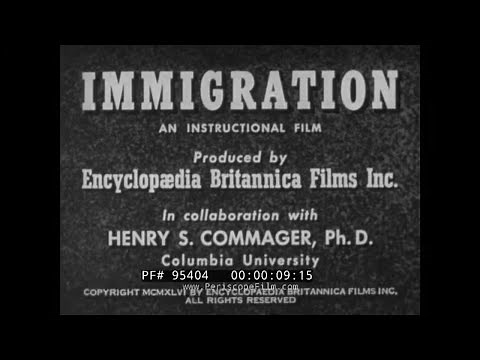 IMMIGRATION TO AMERICA 1946 CLASSROOM EDUCATIONAL FILM ELLIS ISLAND NEW YORK CITY 95404