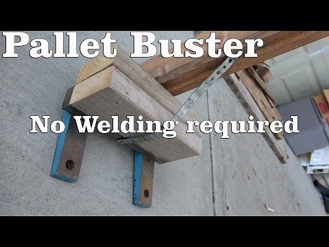 DIY: Home made pallet buster from scrap steel & wood without any welding