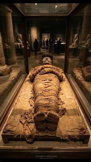 Real Egyptian Mummy in Museum (Cinematic 360 View) 🔥#ancientegypt #pharaoh #egypt