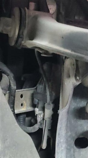 The upper control arm bushing is loose.