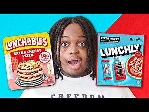 Lunchly vs Lunchables TASTE TEST - Videos For Kids