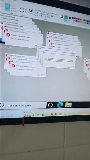 Windows 10 Rainbow Crazy error Paint