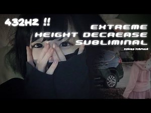🍓432hz !! || EXTREME HEIGHT DECREASE SUBLIMINAL - FORCED FORMULA + MINI BOOSTER
