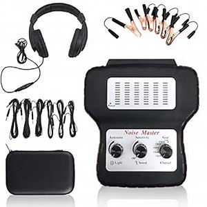 Electronic Stethoscope Automotive Tester Engine Noise Detector Hearing Tool, CATUDIY 6 Channel Universal Mechanic Listening Device Car Diagnostic Tools for Auto Repair with Leads & Over-Ear Headphones