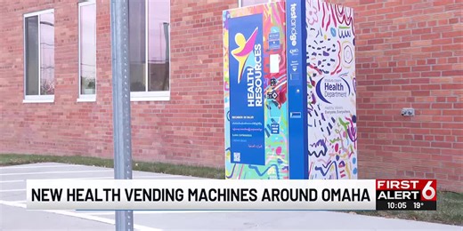 Vending machines that dispense healthcare items installed across Omaha