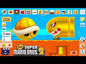 Super Mario Maker 2 NSMB2 Theme! All Bosses Course Maker