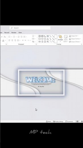 How to design welcome slide in powerpoint 😱 #powerpoint #office #presentation