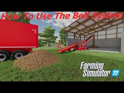 How To Use the Belt System, Augers and Meridian Silos - Farming Simulator 22