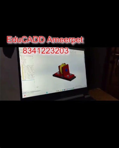 SOLIDWORKS Assembly Design by Our Online Student | EduCADD Ameerpet #solidworkstutorial #catia