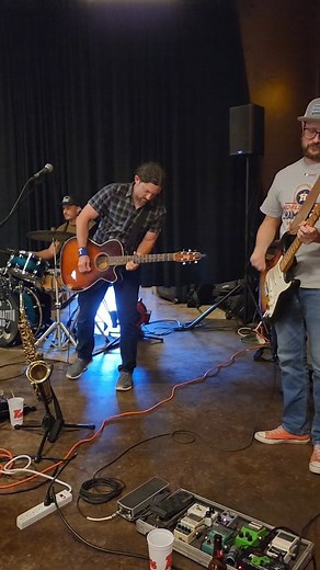 Name that song! Hint - it's one of ours, and it's not new 🤣 Drums @alexlugwa Guitar @tony._tone Bass @devinnorthbass Video taken by my daughter Aubrey at @kreuzmarket in Lockhart, TX | Jesse Stratton Band
