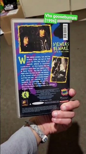 vhs goosebumps " a night in the terror tower" [1996] #coleccionables#goosebumps#rlstine#escalofríos