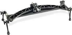 PROAIM 2ft Curve-N-Line 2-Way Camera Video Slider for Straight & Curved Tracks. Tripod Mounting, 360° Rotatory Legs, Quick Slider Flipping. Payload up to 30kg / 66lb(SL-CNL-2)