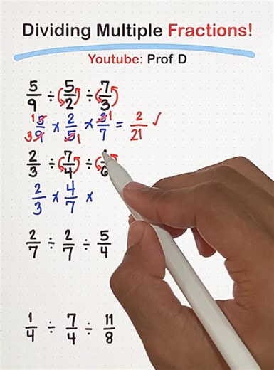 Divide & Conquer: Mastering Multiple Fractions in a Snap! | Prof D