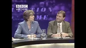 40K views · 221 reactions | ''We wanted to be in Europe, not run by Europe'' #QuestionTimeTravel to June 1999 when Theresa May made her first appearance on the panel and rejected the suggestion that a low turnout at the European Parliament elections (24%) that year meant that the public were satisfied with the status quo #bbcqt | BBC Question Time | Facebook