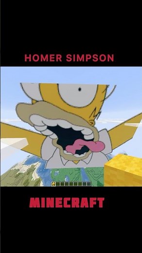 Homer Simpson in Minecraft #simpsons #thesimpsons #minecraft #minecraftshorts