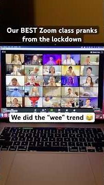 Compilation of our BEST Zoom class pranks 😂 (these were some of the craziest classes 😭)