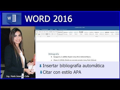 HOW TO INSERT AUTOMATIC BIBLIOGRAPHY IN WORD, HOW TO APPOINT IN APA FORMAT
